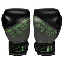 Luva de Boxe Profissional Couro MKS Icon