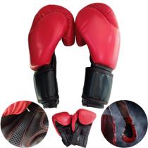 Luva de Boxe Training 14 Oz Vermelha e Preta Vollo Sports