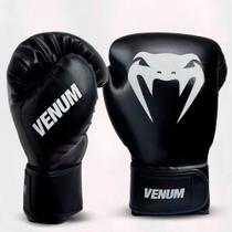 Luva de Boxe Venum Basic Evo Dark Preto Luva de Boxe Venum Basic Evo Dark Preto