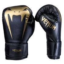Luva de Boxe Venum Giant Full Logo Pro Black Gold Luva de Boxe Venum Giant Full Logo Pro Black Gold