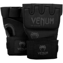 Luva de boxe Venum Kontact Gel, envoltória preta, tamanho único