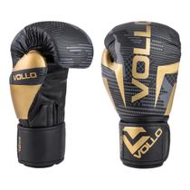 Luva de boxe vollo training preta / dourada mod. novo Luva de boxe vollo training preta / dourada mod. novo