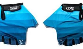 Luva De Ciclismo Azul-degrade Dedo Skin Sport Ss Race