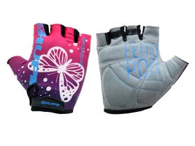 Luva De Ciclismo Bike Feminina Hupi Dedo Curto Violeta Tam M