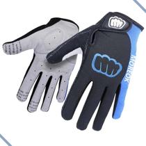 Luva De Ciclismo Dedo Longo, Touch, tiras autocolantes E Gel