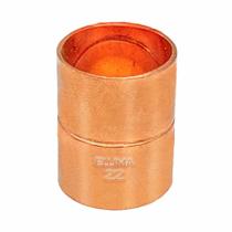 Luva de cobre 22 mm Eluma para Água e Gás Luva de cobre 22 mm Eluma para Água e Gás