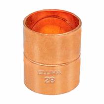 Luva de cobre 28 mm Eluma para Água e Gás
