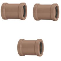 Luva De Correr 20Mm Pvc Encanamento Conexão Kit 03 Un