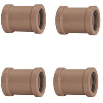 Luva De Correr 20Mm Pvc Encanamento Conexão Kit 04 Un