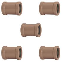 Luva De Correr 20Mm Pvc Encanamento Conexão Kit 05 Un