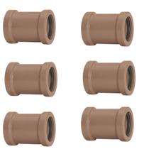 Luva De Correr 20Mm Pvc Encanamento Conexão Kit 06 Un