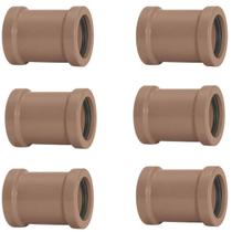 Luva De Correr 25Mm Pvc Para Encanamento Akato Kit 06 Un