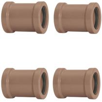 Luva De Correr 32Mm Pvc Encanamento Conexão Kit 04 Un