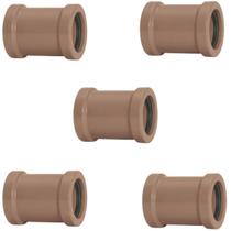 Luva De Correr 40Mm Pvc Encanamento Conexão Kit 05 Un Luva De Correr 40Mm Pvc Encanamento Conexão Kit 05 Un