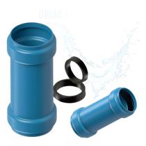 Luva De Correr Defofo Com Anel Irrigação 150mm Azul Luva De Correr Defofo Com Anel Irrigação 150mm Azul