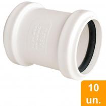 Luva de Correr Plastilit para Tubo Esgoto 100mm - Embalagem com 10 Unidades