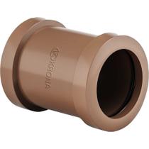Luva De Correr Soldável 20 Mm Referência 444 Krona Pvc Marrom Para Água Fria