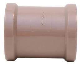 Luva De Correr Soldável Amanco 40mm Água Fria PVC Marrom