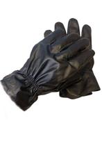 Luva de Couro Bovino Motociclista Old School Vintage - Preta