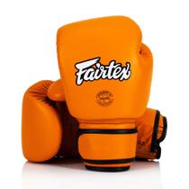 Luva de Couro Fairtex Muay Thai Boxe BGV16 Orange