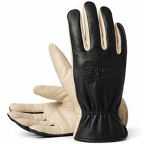 Luva de Couro Legítimo Moto Motociclista Motoqueiro Gasolina Gloves Vintage Old School Cafe Racer