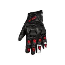 Luva De Couro Motoqueiro Gp Tech Verona Com Proteção