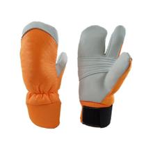 Luva de Couro Vaqueta Nylon 3 Dedos Anticorte OP Tecmater