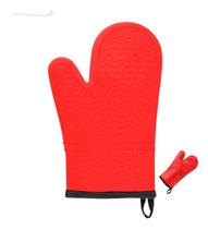 Luva De Cozinha Em Silicone Com Forro Alta Temperatura Forno Churrasco Utensílios Fogão