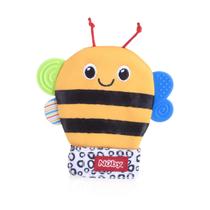 Luva de dentição Nuby Happy Handimals Bee para bebês