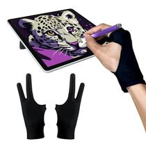 Luva de desenho AmberVec pacote com 2 para tablet iPad tamanho S