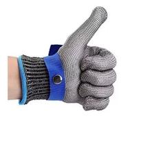 Luva De Fios Aço TAMANHO P Açougueiro E Pescador e resistente À Prova De Corte