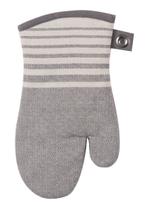 Luva de forno Kay Dee Birdseye em tecido de grafite com ilhós