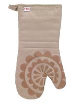 Luva de forno T-Fal, sarja de silicone e algodão 32x18 cm, areia
