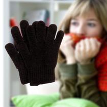 Luva de Frio Azul Marinho em Lã Sintética Tamanho M