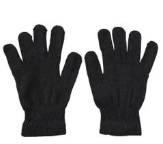 Luva de Frio Inverno 1 Par Adulto Tamanho Unico Cor Preto Luva de Frio Inverno 1 Par Adulto Tamanho Unico Cor Preto