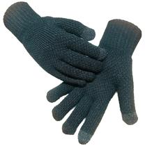 Luva de Frio Preta Par Lã Touch Screen Celular Esquenta Inverno Luvas Moto