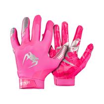 Luva de Futebol Americano Venum Elite Neon Rosa Prata Juvenil Pequena Luva de Futebol Americano Venum Elite Neon Rosa Prata Juvenil Pequena