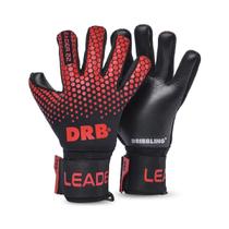 Luva de Goleiro Dribbling Leader 22 PRO SR Masculino - Preto e Vermelho