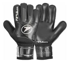 Luva De Goleiro Futebol Treino Campo Poker F Preto-Prata 8 Luva De Goleiro Futebol Treino Campo Poker F Preto-Prata 8