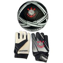 Luva De Goleiro Infantil DRB + Bola Corinthians