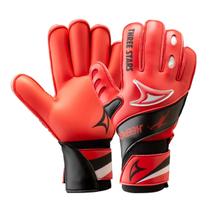 Luva de Goleiro Juvenil Three Stars Keeper Palma Vermelha