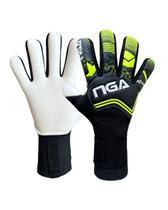 Luva de Goleiro NGA Soccer Astra Látex Contact Corte Negativo Profissional Cor:Pto/NeonTamanho:8 Luva de Goleiro NGA Soccer Astra Látex Contact Corte Negativo Profissional Cor:Pto/NeonTamanho:8