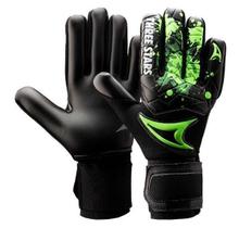 Luva de goleiro profissional three stars kick preta