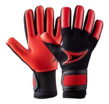 Luva De Goleiro Profissional Three Stars Touch Vermelho Médi