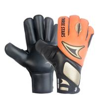 Luva de Goleiro Three Stars Tigra 3 MM Estendida - Palma Preta