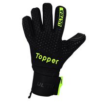 Luva De Goleiro Topper Ultra Preto Profissional Oficial