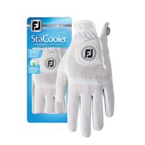 Luva de golfe FootJoy StaCooler feminina tamanho pérola L mão esquerda Luva de golfe FootJoy StaCooler feminina tamanho pérola L mão esquerda
