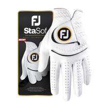 Luva de golfe FootJoy StasOf para homens, tamanho branco, grande, mão esquerda