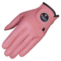 Luva de golfe masculina OptiColor em couro premium rosa M/G Luva de golfe masculina OptiColor em couro premium rosa M/G