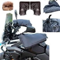 Luva de Guidão Impermeável e Térmica Polaina de Guidão de Moto Protetor Ideal para Dias Frios e Chuvosos